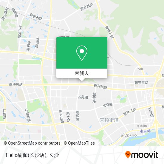 Hello瑜伽(长沙店)地图