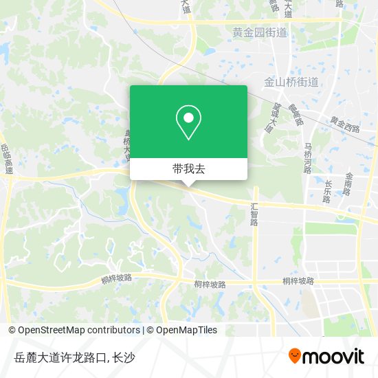 岳麓大道许龙路口地图