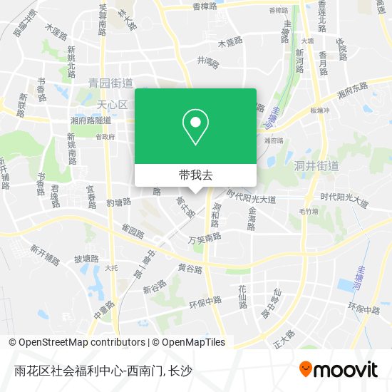 雨花区社会福利中心-西南门地图