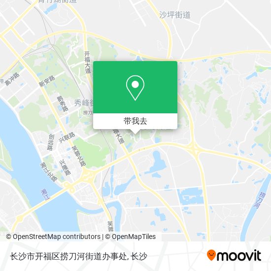 长沙市开福区捞刀河街道办事处地图