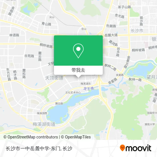 长沙市一中岳麓中学-东门地图