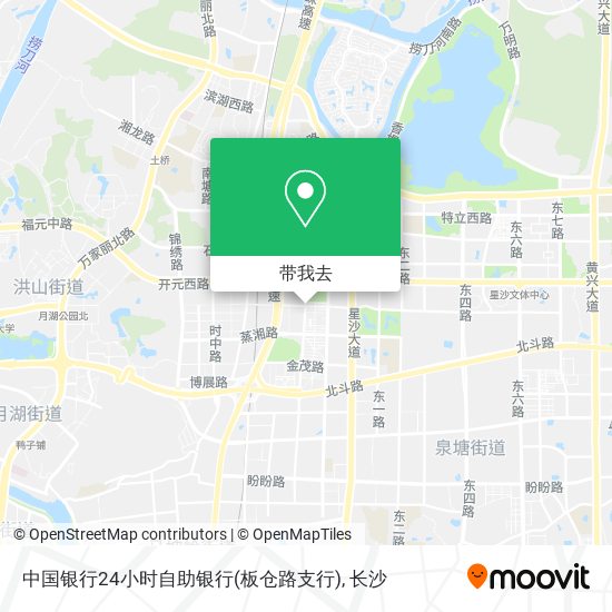 中国银行24小时自助银行(板仓路支行)地图