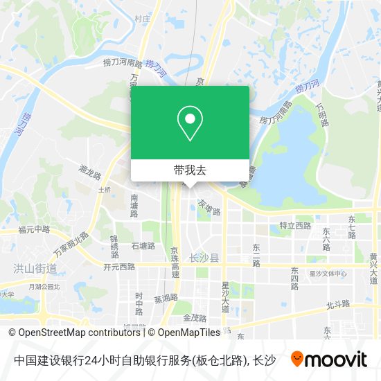 中国建设银行24小时自助银行服务(板仓北路)地图
