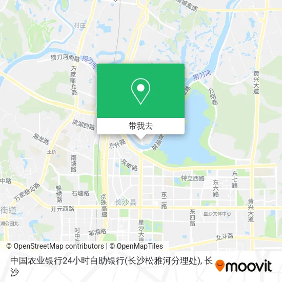 中国农业银行24小时自助银行(长沙松雅河分理处)地图