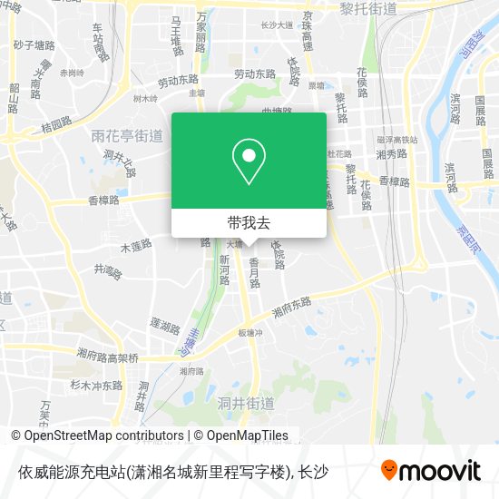 依威能源充电站(潇湘名城新里程写字楼)地图