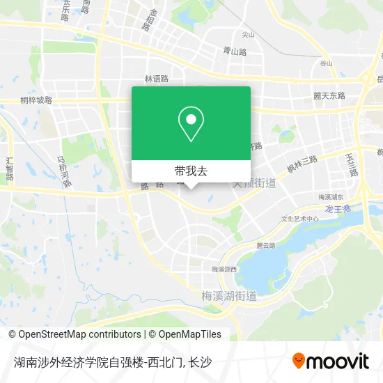 湖南涉外经济学院自强楼-西北门地图