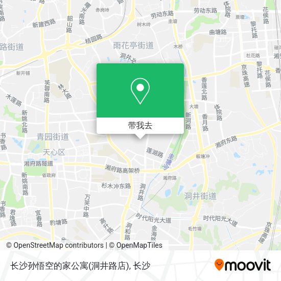 长沙孙悟空的家公寓(洞井路店)地图