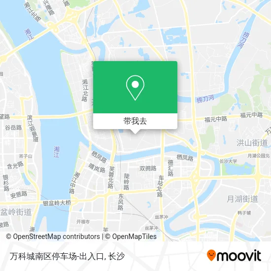 万科城南区停车场-出入口地图