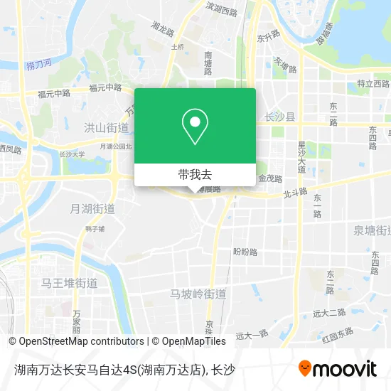 湖南万达长安马自达4S(湖南万达店)地图