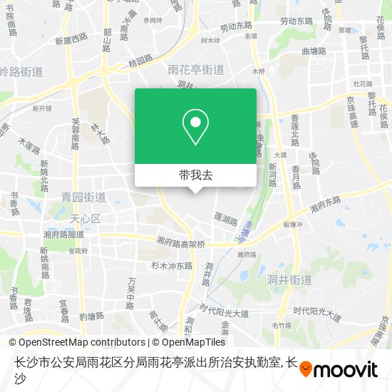 长沙市公安局雨花区分局雨花亭派出所治安执勤室地图