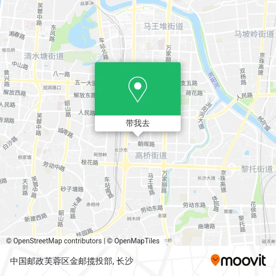 中国邮政芙蓉区金邮揽投部地图