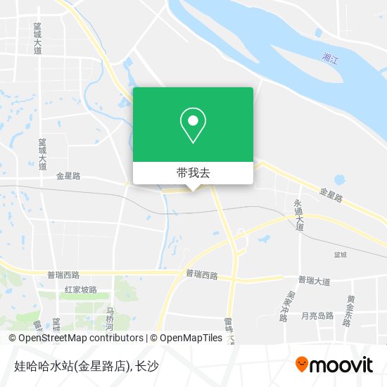 娃哈哈水站(金星路店)地图