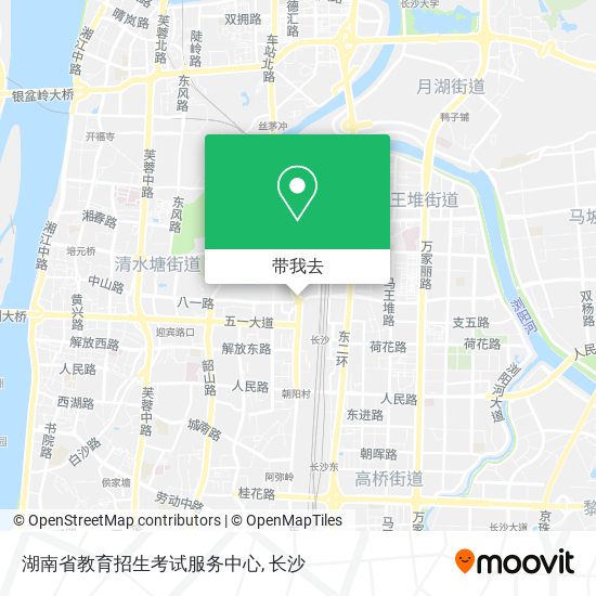 湖南省教育招生考试服务中心地图