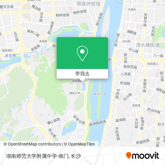 湖南师范大学附属中学-南门地图
