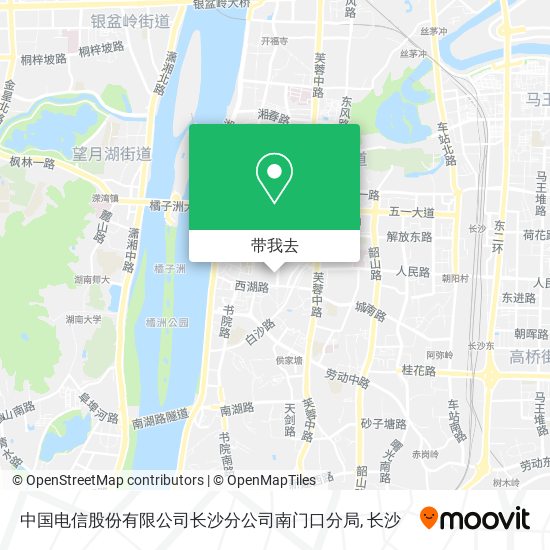 中国电信股份有限公司长沙分公司南门口分局地图