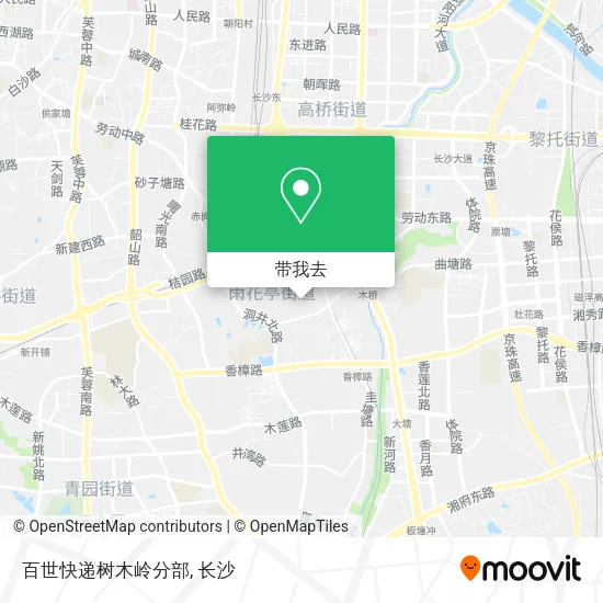 百世快递树木岭分部地图