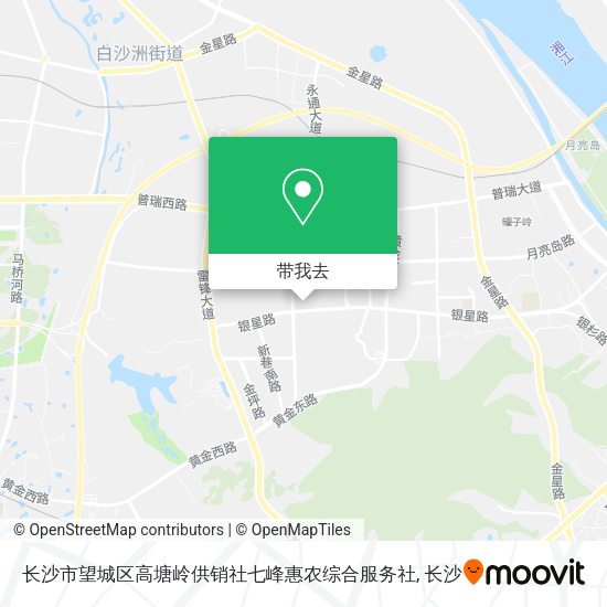 长沙市望城区高塘岭供销社七峰惠农综合服务社地图