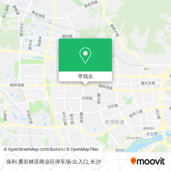 保利·麓谷林语商业区停车场-出入口地图