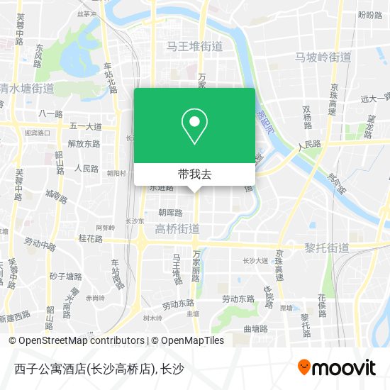 西子公寓酒店(长沙高桥店)地图