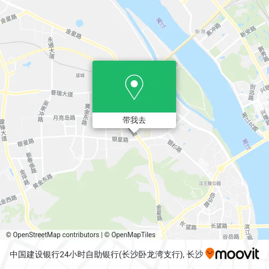 中国建设银行24小时自助银行(长沙卧龙湾支行)地图