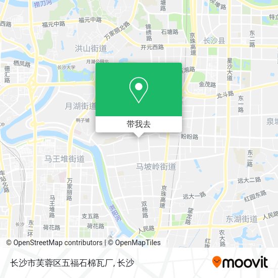 长沙市芙蓉区五福石棉瓦厂地图