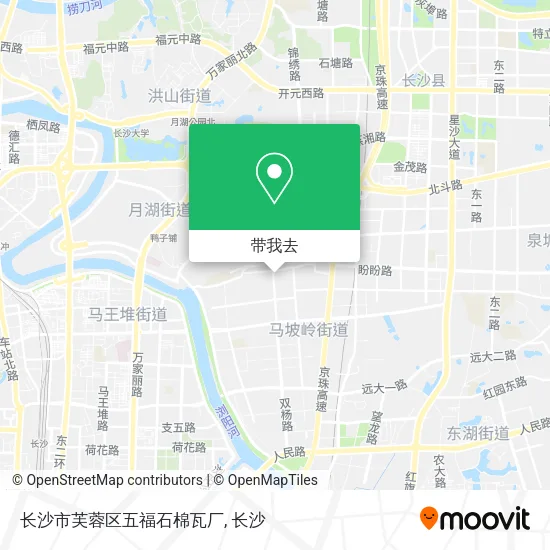 长沙市芙蓉区五福石棉瓦厂地图
