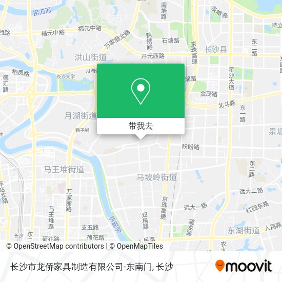 长沙市龙侨家具制造有限公司-东南门地图