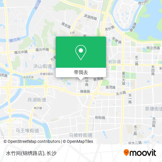 水竹间(锦绣路店)地图