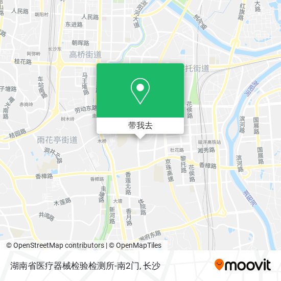 湖南省医疗器械检验检测所-南2门地图