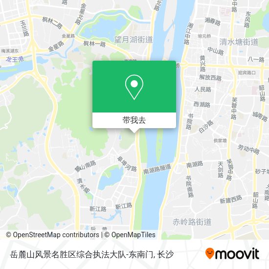 岳麓山风景名胜区综合执法大队-东南门地图