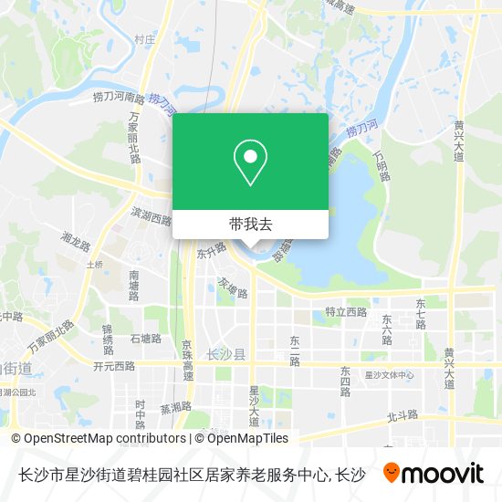 长沙市星沙街道碧桂园社区居家养老服务中心地图