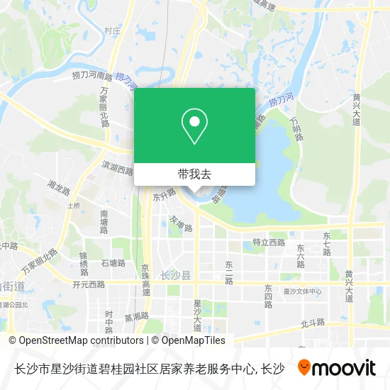 长沙市星沙街道碧桂园社区居家养老服务中心地图