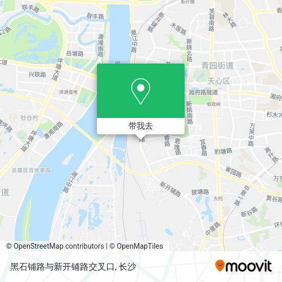 黑石铺路与新开铺路交叉口地图
