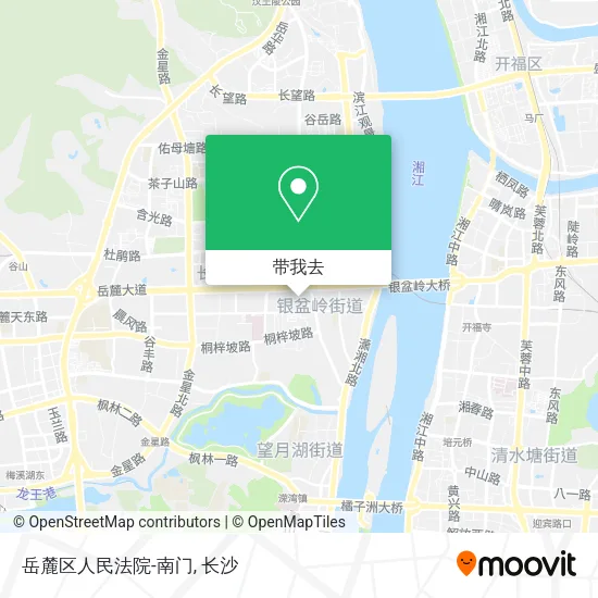 岳麓区人民法院-南门地图