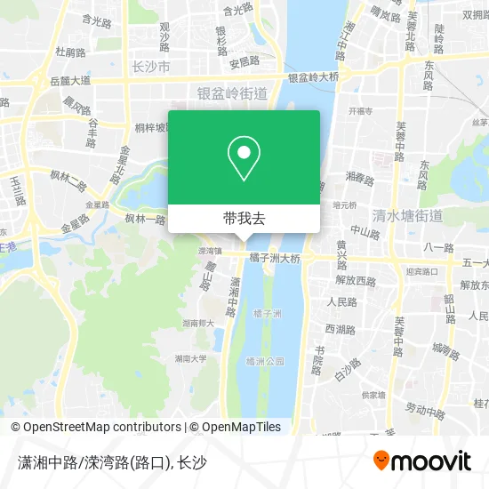 潇湘中路/溁湾路(路口)地图