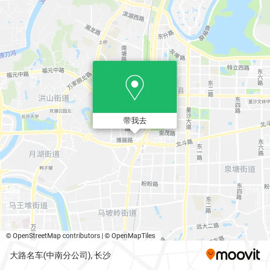 大路名车(中南分公司)地图