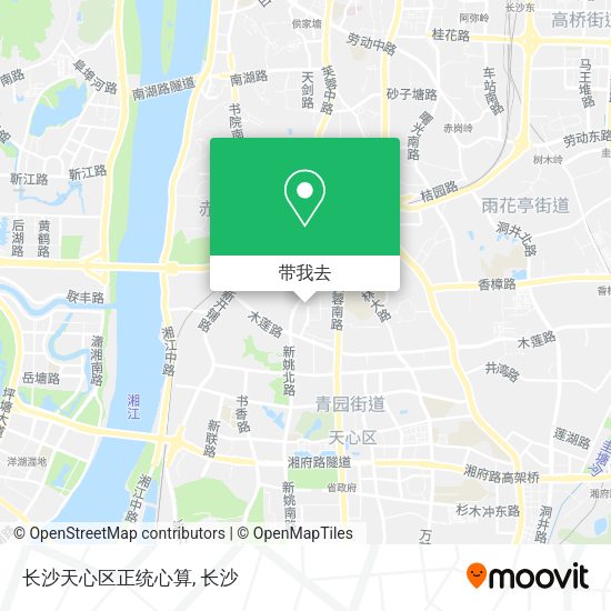 长沙天心区正统心算地图