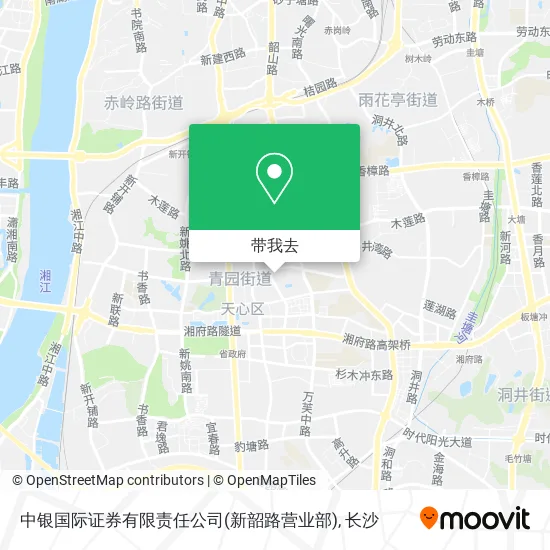 中银国际证券有限责任公司(新韶路营业部)地图