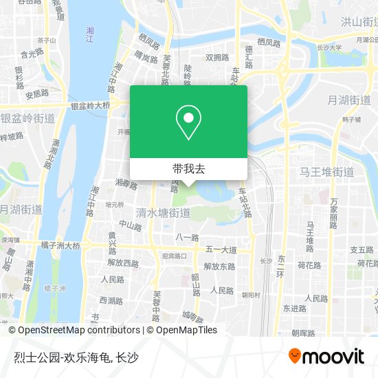 烈士公园-欢乐海龟地图