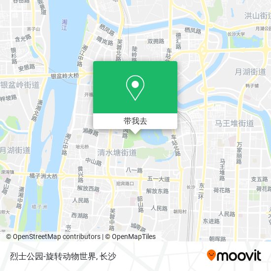烈士公园-旋转动物世界地图
