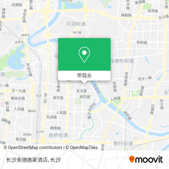 长沙美德惠家酒店地图