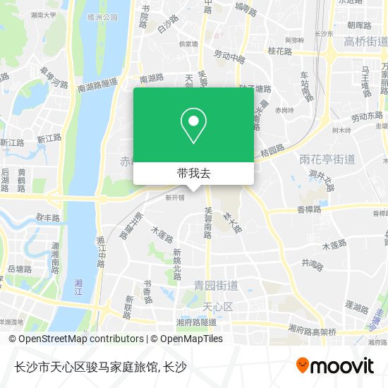 长沙市天心区骏马家庭旅馆地图