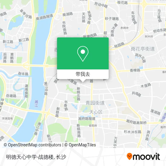 明德天心中学-战德楼地图