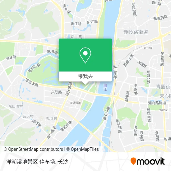 洋湖湿地景区-停车场地图