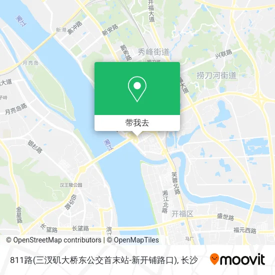811路(三汊矶大桥东公交首末站-新开铺路口)地图