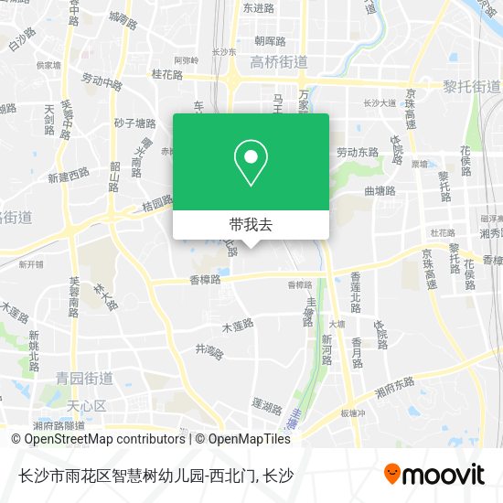 长沙市雨花区智慧树幼儿园-西北门地图