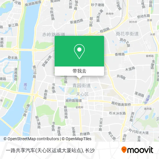 一路共享汽车(天心区运成大厦站点)地图