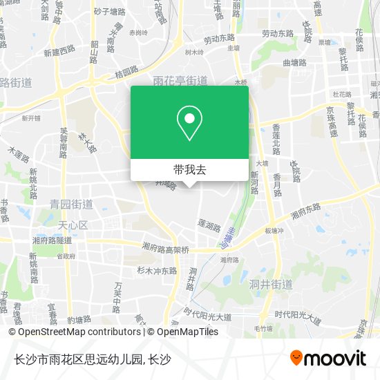 长沙市雨花区思远幼儿园地图