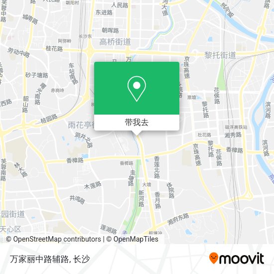 万家丽中路辅路地图