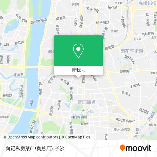向记私房菜(申奥总店)地图